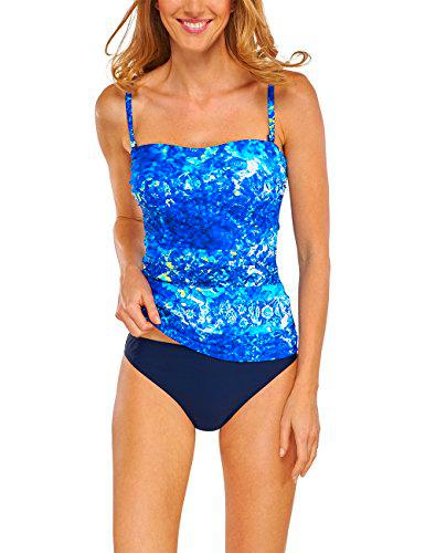 Schiesser Tankini/Tai Juego de Bikini, Azul (Royal 819)