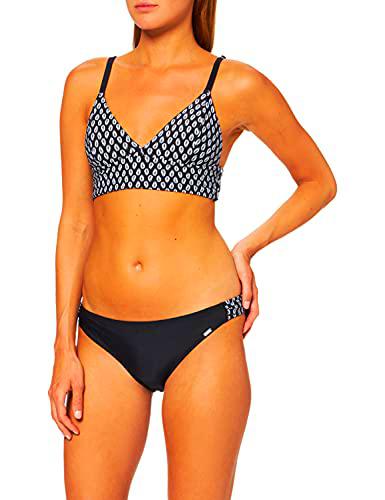 Schiesser Bustier Bikini/Mini, Negro (Schwarz 000)