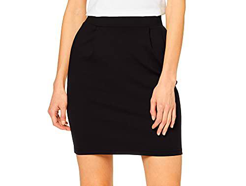 ICHI Kate SK Falda, Negro (Black 10001), Medium para Mujer