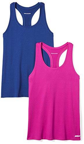 Amazon Essentials Tech Stretch Relaxed-Fit Racerback Tank Top (Available in Plus Size) Mujer