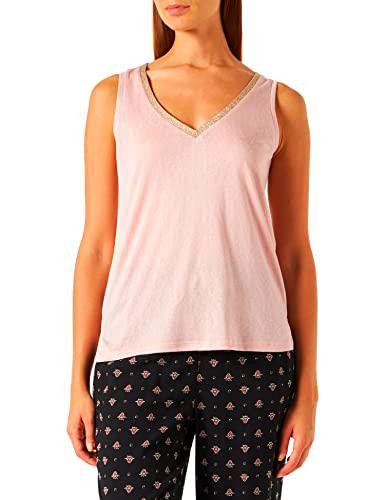 Springfield Top Pico Lurex para Mujer, Rosa, L