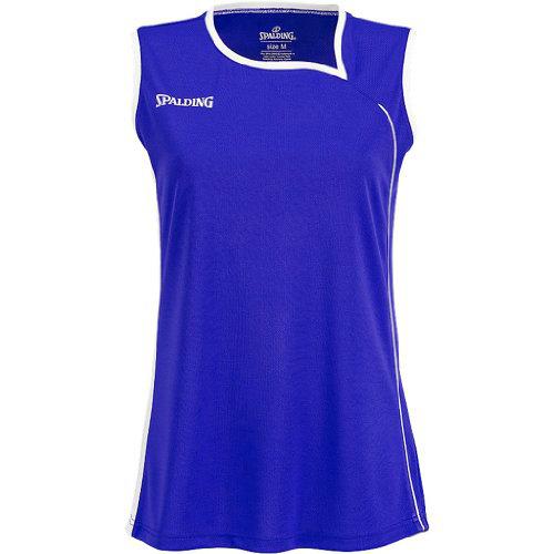 Spalding 4her Ii Tank Top, Camiseta Mujer, Azul (Royal/White), L