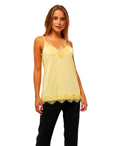 Minus Asa top, Camiseta para Mujer, Amarillo (259 Yellow straw), S