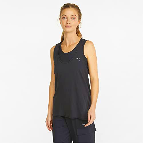 PUMA Studio Foundation Relaxed Tank Top, Mujer, Black, XXL