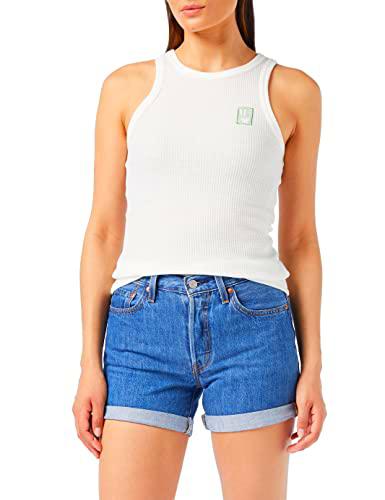 G-STAR RAW Waffle Slim Tank Top, Camiseta Mujer, Weiß (milk C983-111), XXL