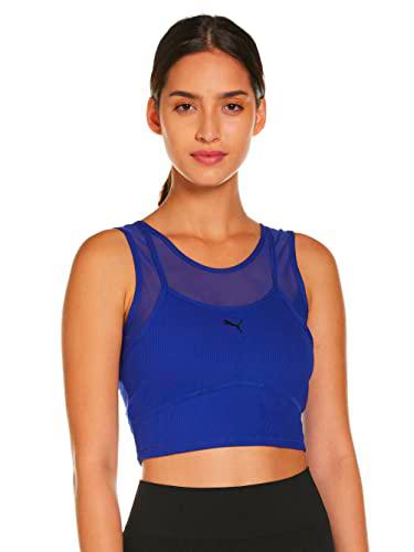 PUMA Studio Layered Crop Top Camiseta De Tirantes, Mujer