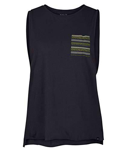 Hurley W CRYPTIK Biker Tank Tops, Mujer, Anthracite, L