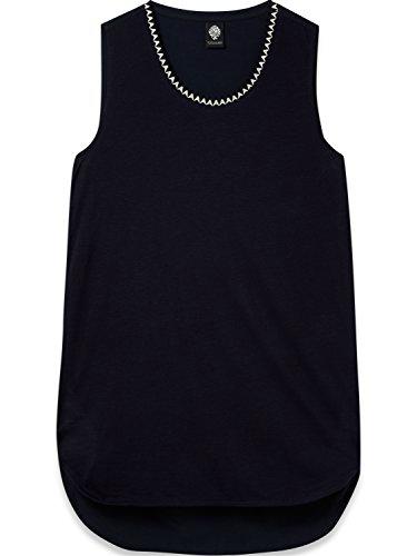 Scotch &amp; Soda Maison Longer Length Jersey Tank Top with Woven Back Camiseta Deportiva de Tirantes