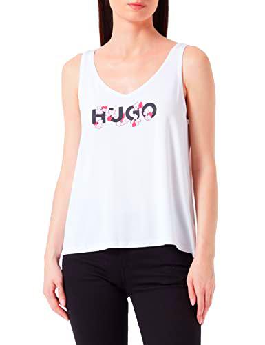 HUGO Top Floral, White100, S para Mujer