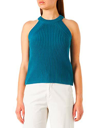 s.Oliver Top Camiseta sin Mangas, Aguamarina, 46 para Mujer