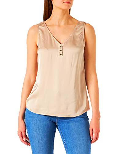 Comma Top Camisa Cami, 8212 Arena, 36 para Mujer