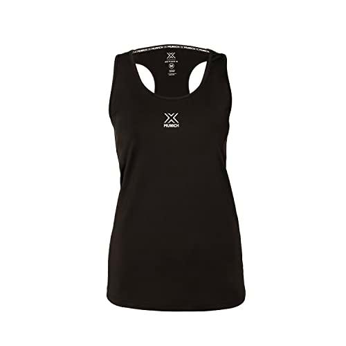 Munich Camiseta sin Mangas para Mujer C/Negro Top, Plata, XXL