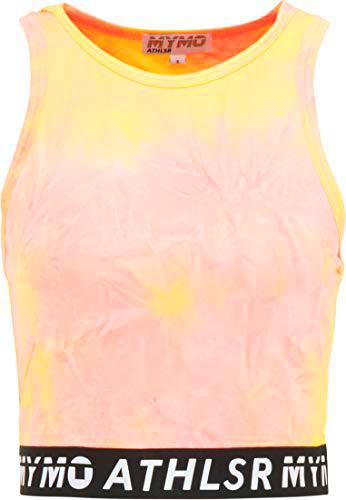 myMo ATHLSR Top, Naranja y Rosa, XL para Mujer