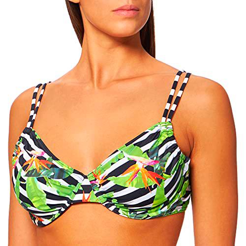 Firefly Malisa Bikini, AOP/Black/Greendark, 38 para Mujer