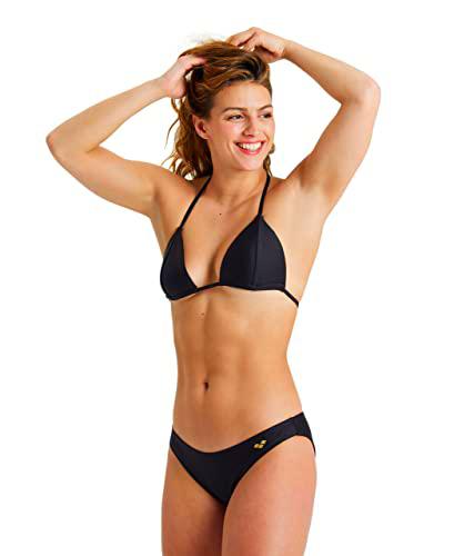 ARENA Women's Bikini Triangle Solid Dos Piezas, Mujer, Negro, 40