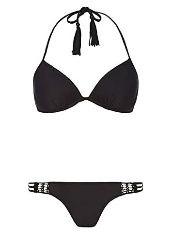 Yshey Katia Bubble Gum Conjuntos de Bikini, Mujer, Negro (Black), 40