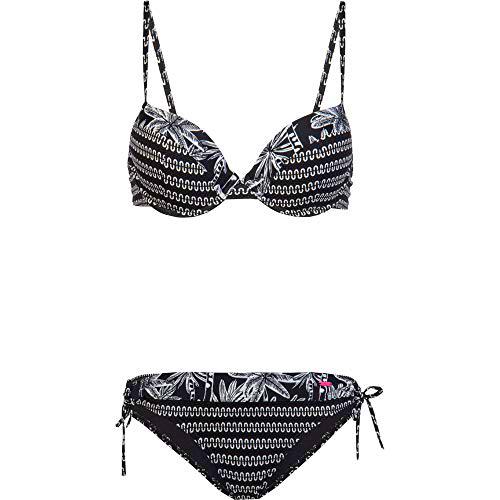 Protest Plit B Cup Bikini, Mujer, True Black, 36