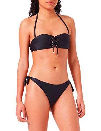 Emporio Armani Swimwear Padded Band &amp; Brazilian W/Bows Bikini Ottoman Lycra Juego Biquini