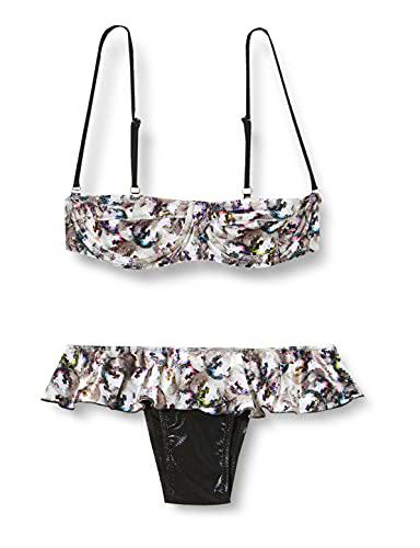 Pistol Panties Poppy Conjuntos de Bikini, Gris (Velvet Disco 028)