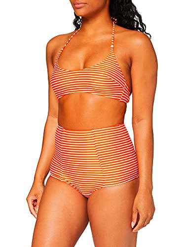 Pistol Panties Scarlet Conjuntos de Bikini, Naranja (Orange Stripe 043)