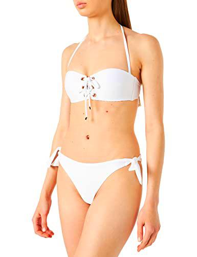 Emporio Armani Swimwear Padded Band &amp; Brazilian W/Bows Bikini Ottoman Lycra Juego Biquini