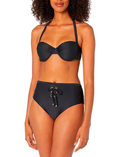 Emporio Armani Swimwear Push-up Multifunction &amp; High Waist Brief Bikini Ottoman Lycra Juego Biquini