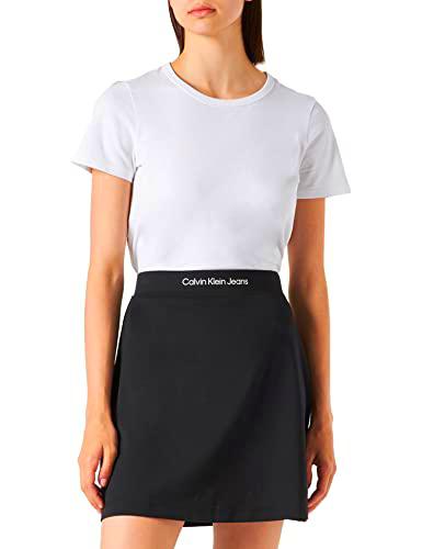 Calvin Klein Jeans Shrunken Logo Milano Skirt Falda