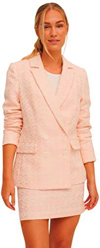 NA-KD Falda de Tweed, Rosa, 38 para Mujer