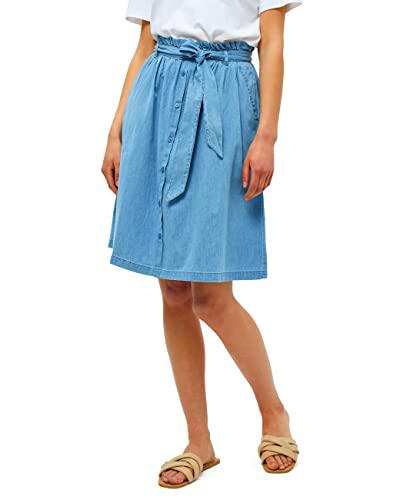 Minus Visti Skirt, Falda Mujer, Azul (Powder Blue), 36