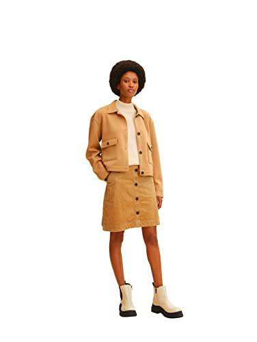 Tom Tailor 1033596 Falda, 27841 Soft Light Camel, 48 para Mujer