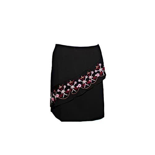 Mamatayoe PALLAZZINA Falda Casual, Negro (Negro), Large (Tamaño del Fabricante:L) para Mujer