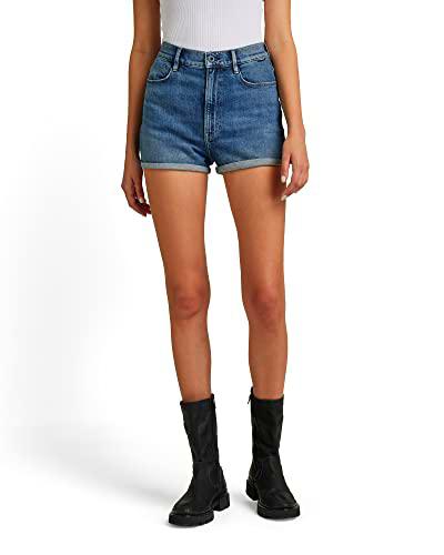 G-STAR RAW, mujer Shorts Denim Tedie, Azul (faded santorini C911-C767), 33