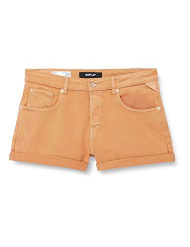 Replay Anyta Pantalones cortos para Mujer, Marrón (344 Brown Sugar), 27