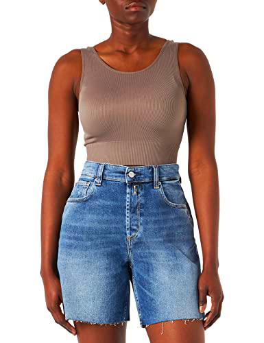 REPLAY WA456 Pantalones Cortos de Jean, 9 Blue Denim