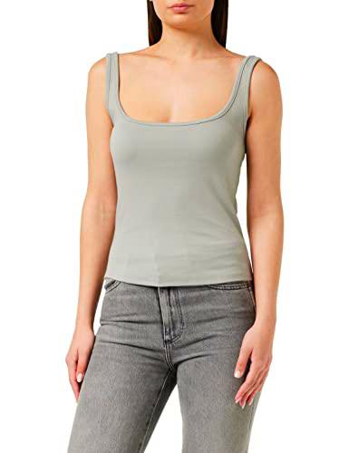 Urban Classics Ladies Wide Neck Top Camiseta Deportiva de Tirantes