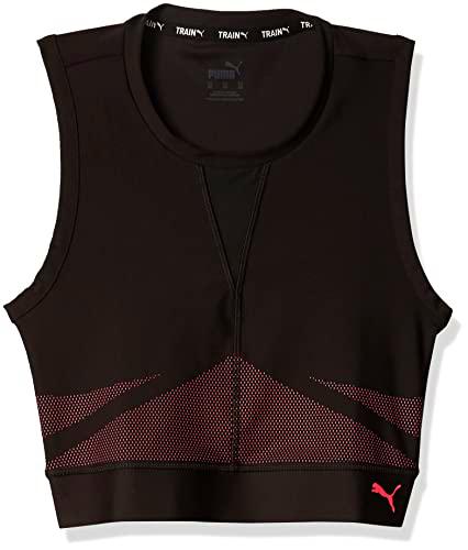 PUMA Eversculpt Fitted Tank Top sin Mangas, Mujer, Black Sunset Pink, m