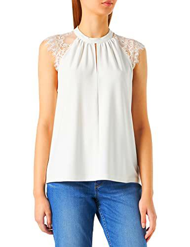 Vero Moda Camiseta Vmmilla SL Lace tee Ga Noos Top