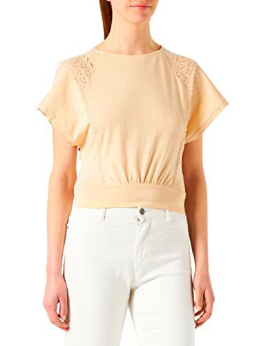 Naf Naf Camiseta, Beige Safari, S para Mujer