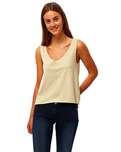 Desires Haley Top, Camiseta para Mujer, Beige (9014 OYSTER GRAY), XL