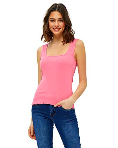 Desires Dareen GOTS Top, Camiseta GOTS para Mujer, Pink lemonade, L