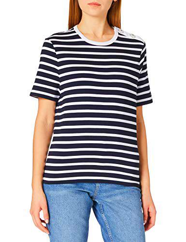 Tommy Hilfiger Regular Button C-NK Top SS Camiseta sin Mangas para bebés y niños pequeños