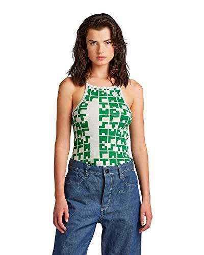 G-STAR RAW Printed Tank Top Cropped Ultra Slim Camiseta