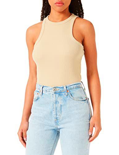 HUGO Tanque clásico Jersey_Top, Beige265, L para Mujer