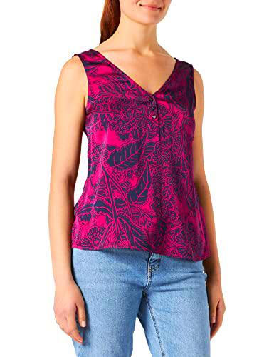 Comma Top Camisa Cami, 46c4 Fucsia, 42 para Mujer