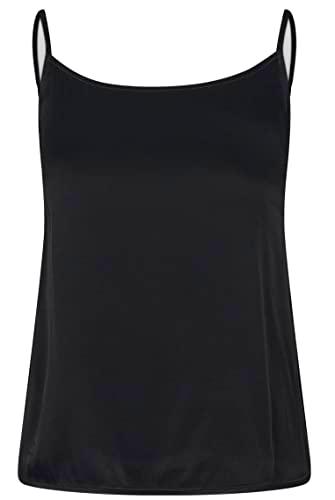 HUGO Satinight_Camisole Top, Negro1, M para Mujer