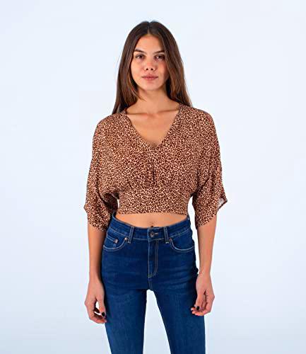 Hurley Top De Volantesmujer - Leopard