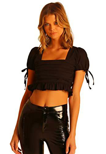 OW Intimates Blance Top, Negro, XL para Mujer