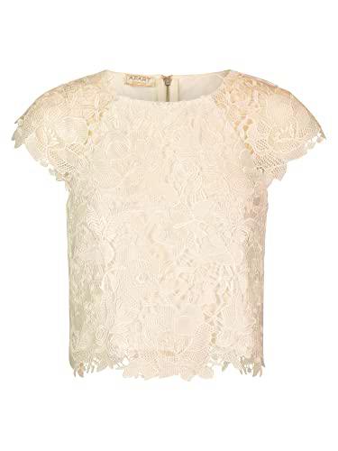 ApartFashion Top de Encaje, Beige, 46 para Mujer