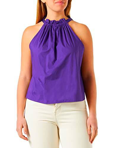 Pinko Tale Top Popeline Camiseta, Wwd_Purple Pride