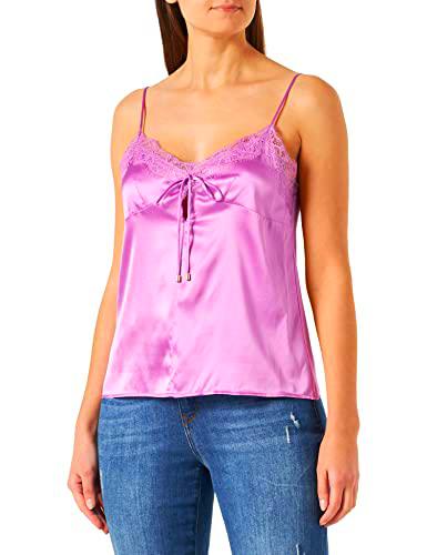 Pinko Tremante Top Satin Stretch, Camiseta sin Mangas